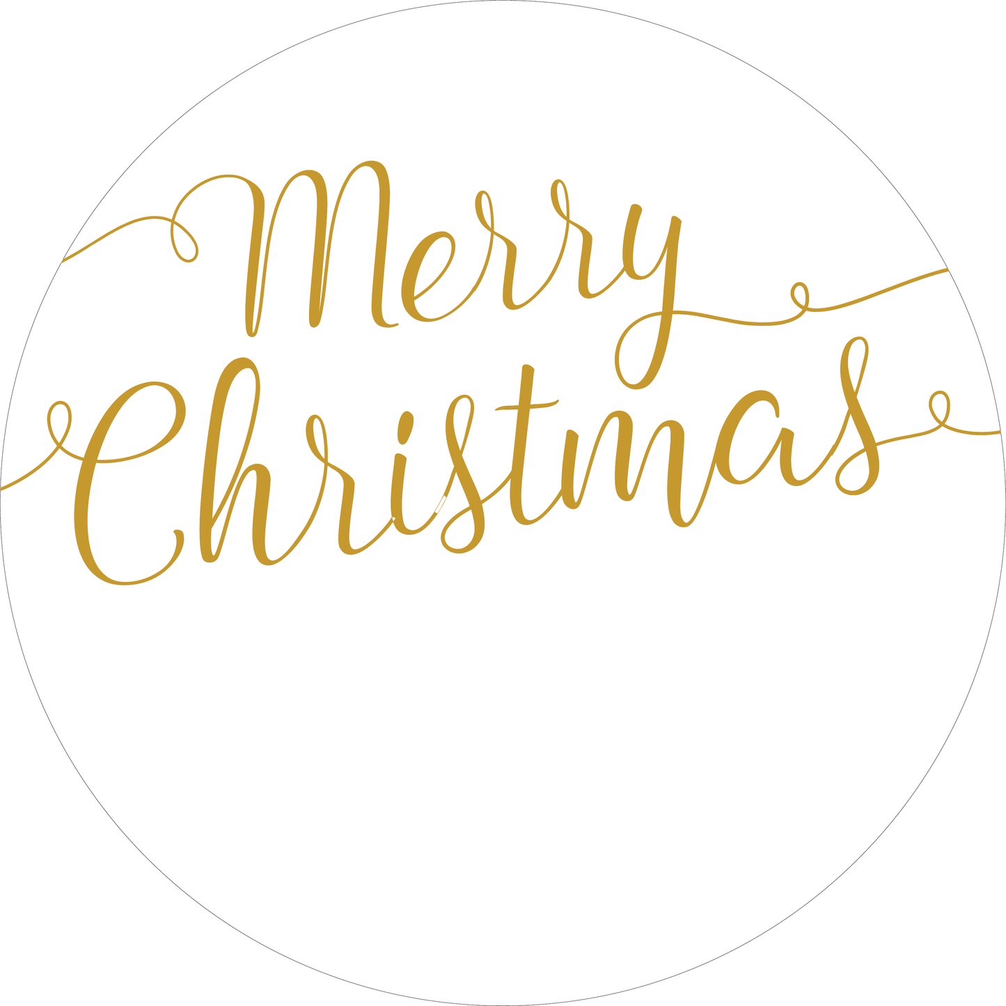 Classic Gold Christmas Gift Labels