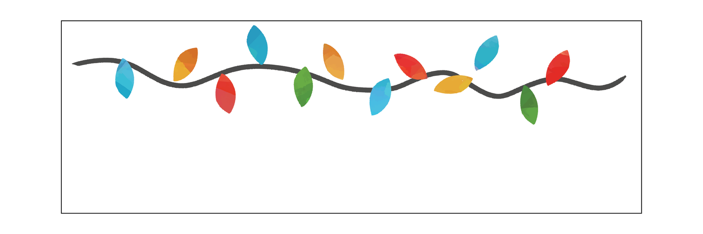 Christmas Lights Address Labels 30 Labels Per Sheet