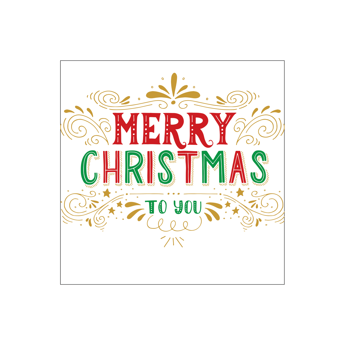 Christmas Gift Labels Red Green and Gold