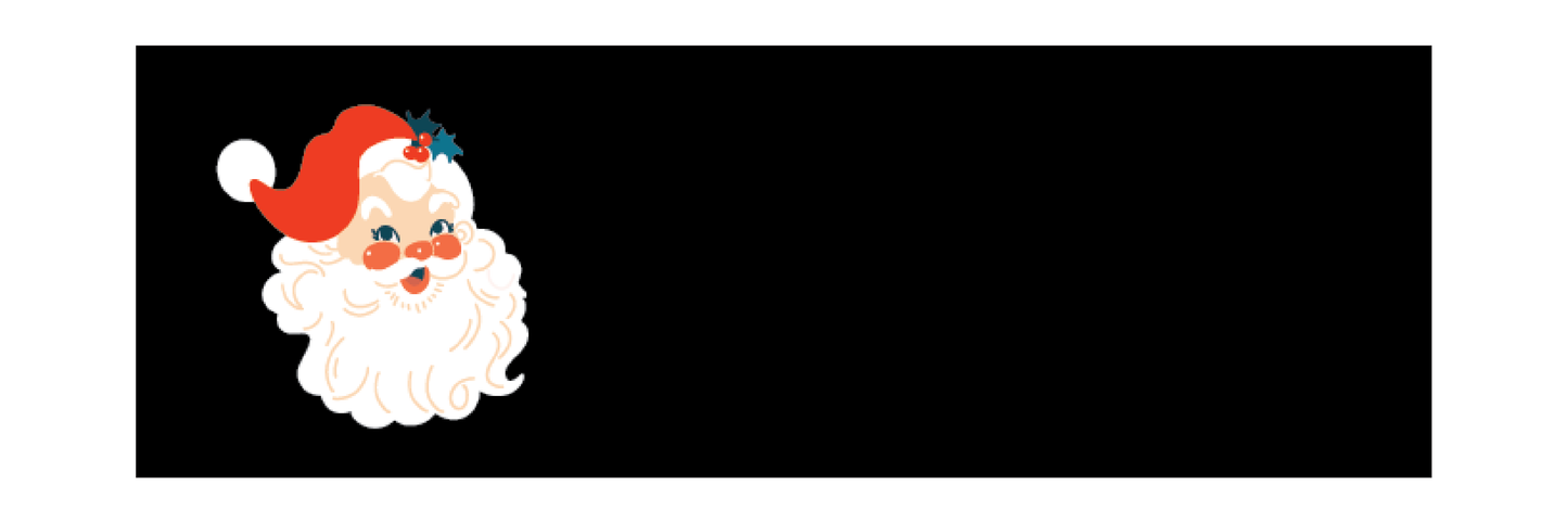 Vintage Santa Return Address Labels