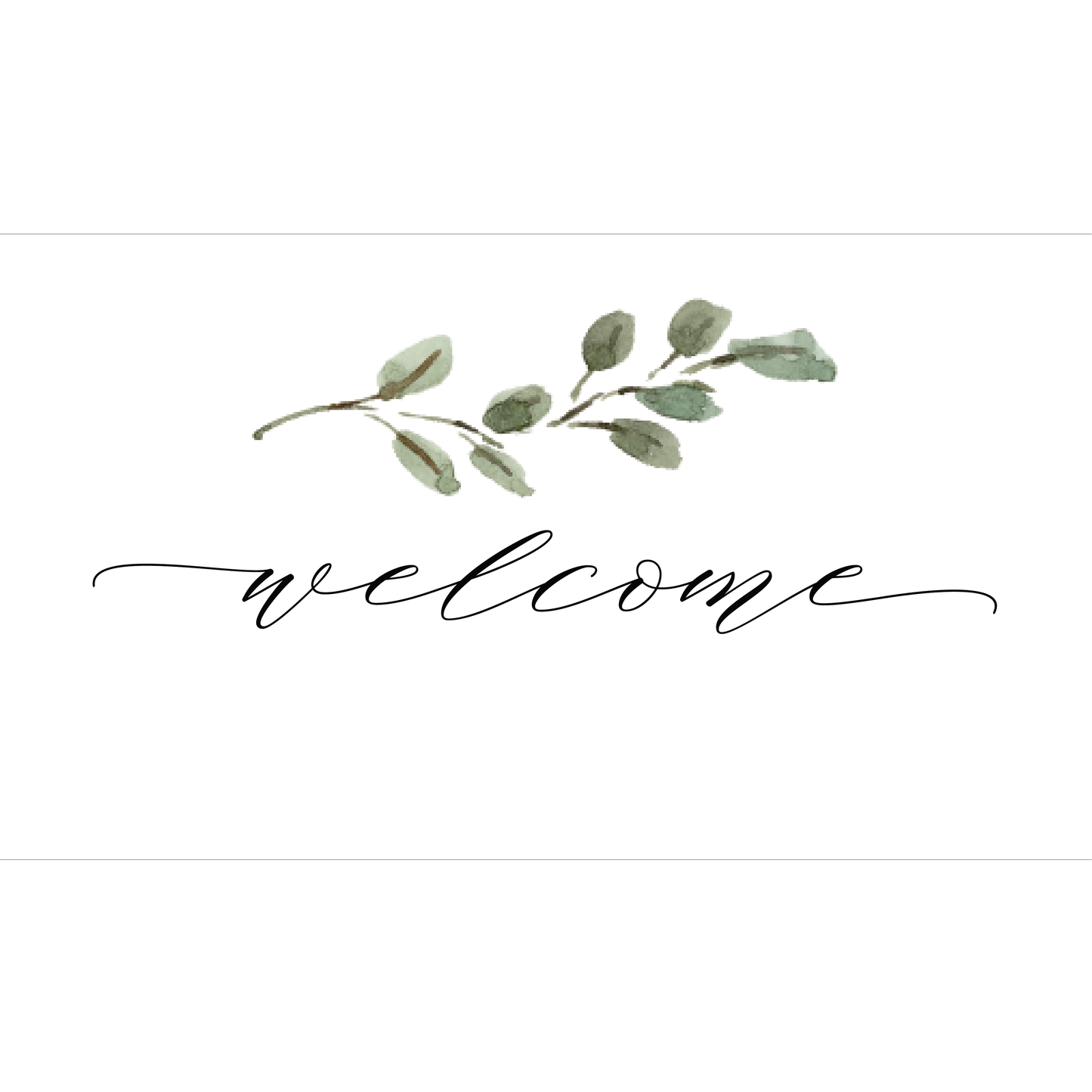 Water Bottle Labels with Eucalyptus Greenery