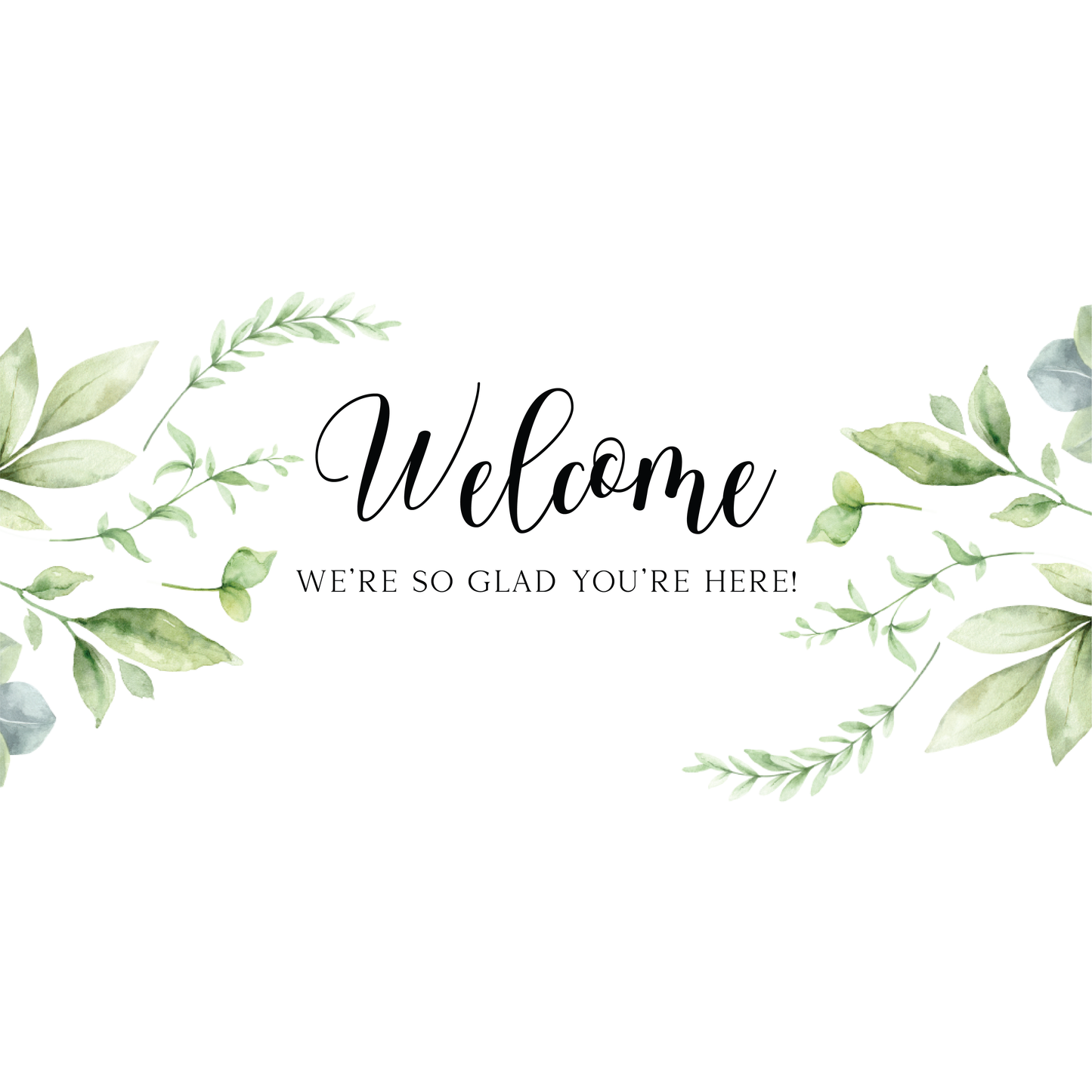 Wedding Water Bottle Label with Eucalyptus Greenery