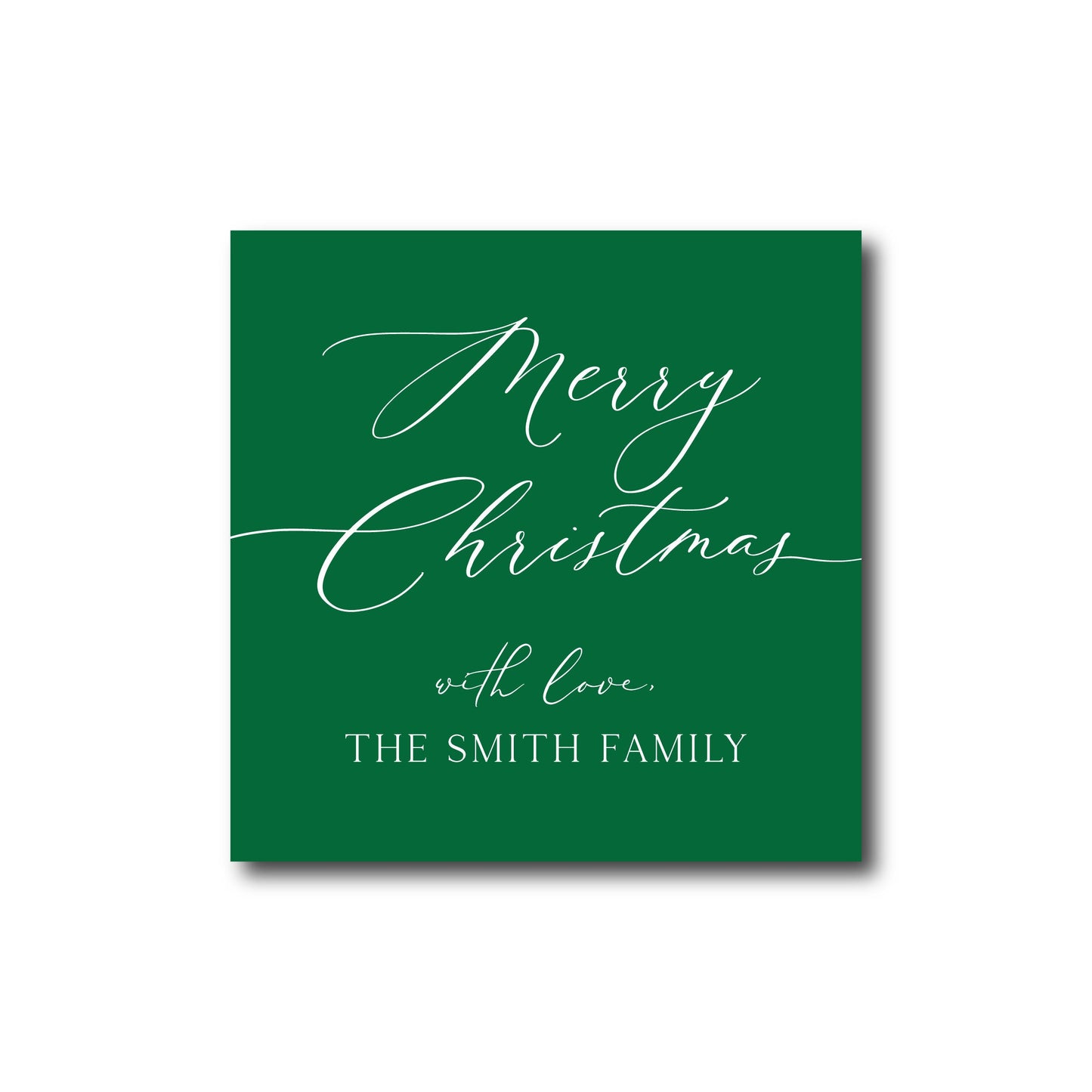 Christmas Gift Labels - Christmas Stickers, Green Christmas Labels, Formal Christmas Gift Stickers, Merry Christmas Stickers, Gift Labels