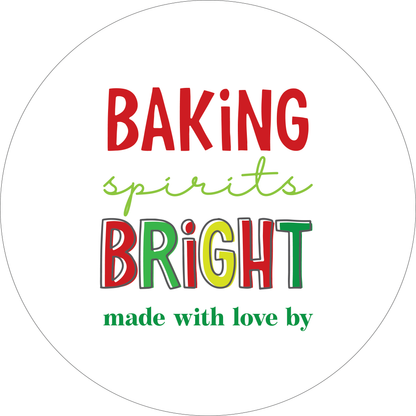 Baking Spirits Bright Stickers