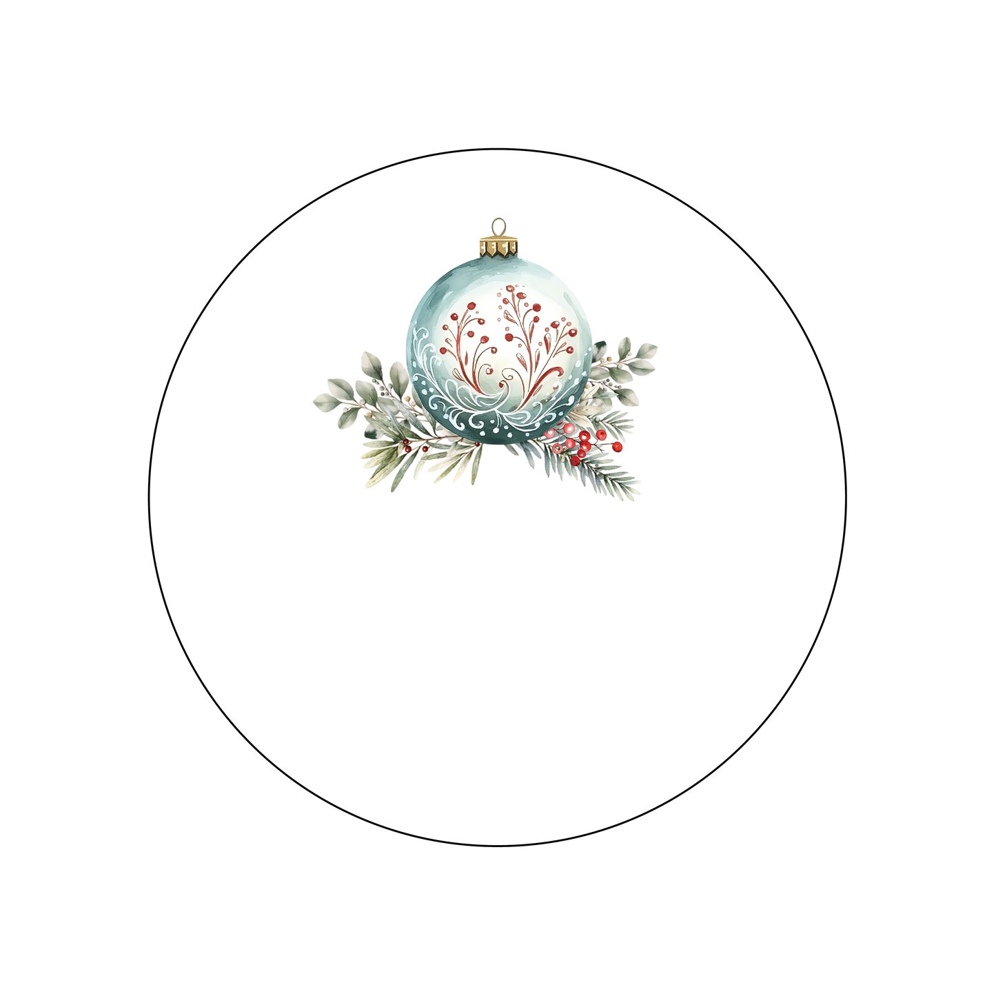 Watercolor Ornament Address Labels