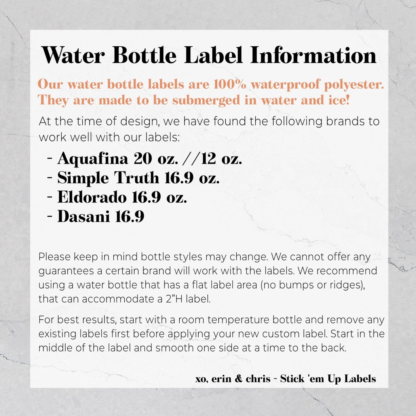 Wedding Water Bottle Label - Thank You Water Bottle Labels, Personalized Waterproof Label, Wedding Welcome Bags, Minimalist Wedding Sticker